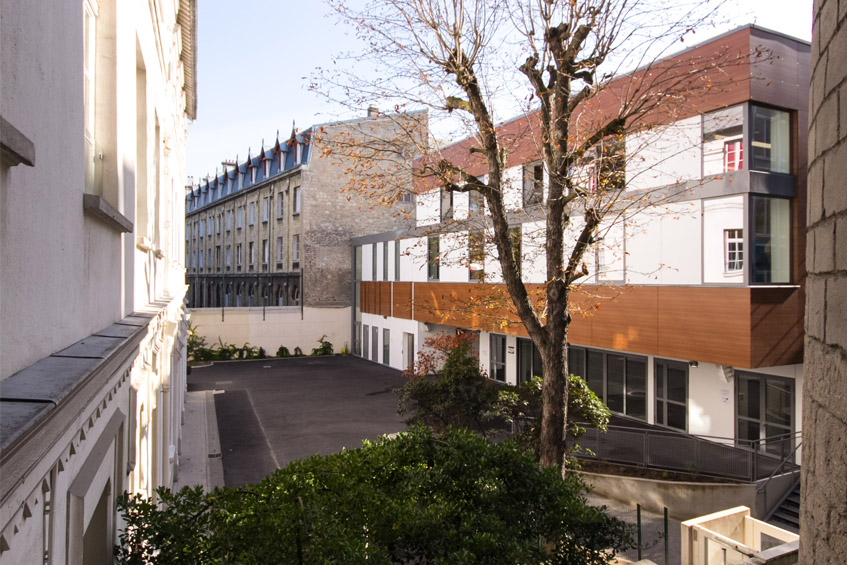Cazenove Architecte Cole Gymnase Theatre Erp Institut La Tour Paris 007