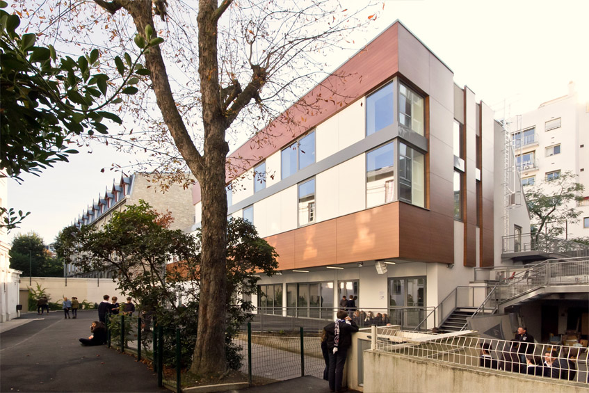 Cazenove Architecte Cole Gymnase Theatre Erp Institut La Tour Paris 014