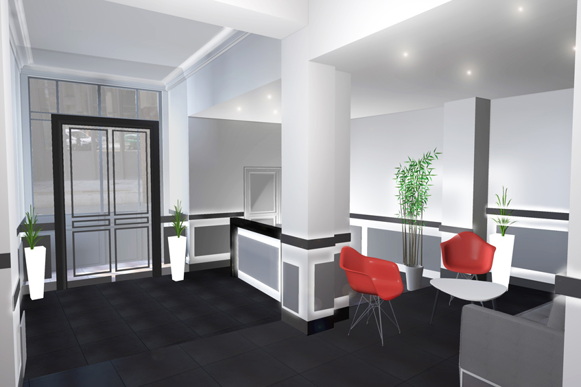 Cazenove Architecte Hall Bureaux Lafitte Paris 002